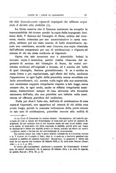 La giustizia amministrativa raccolta di decisioni e pareri del Consiglio di Stato, decisioni della Corte dei conti, sentenze della Cassazione di Roma, e decisioni delle Giunte provinciali amministrative