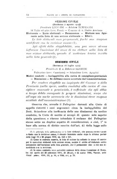 La giustizia amministrativa raccolta di decisioni e pareri del Consiglio di Stato, decisioni della Corte dei conti, sentenze della Cassazione di Roma, e decisioni delle Giunte provinciali amministrative