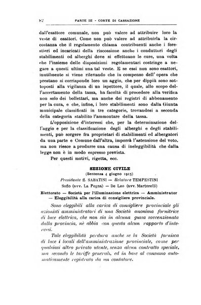 La giustizia amministrativa raccolta di decisioni e pareri del Consiglio di Stato, decisioni della Corte dei conti, sentenze della Cassazione di Roma, e decisioni delle Giunte provinciali amministrative