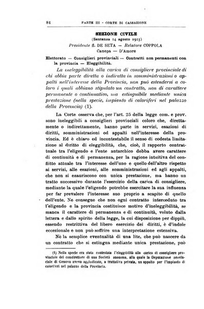 La giustizia amministrativa raccolta di decisioni e pareri del Consiglio di Stato, decisioni della Corte dei conti, sentenze della Cassazione di Roma, e decisioni delle Giunte provinciali amministrative