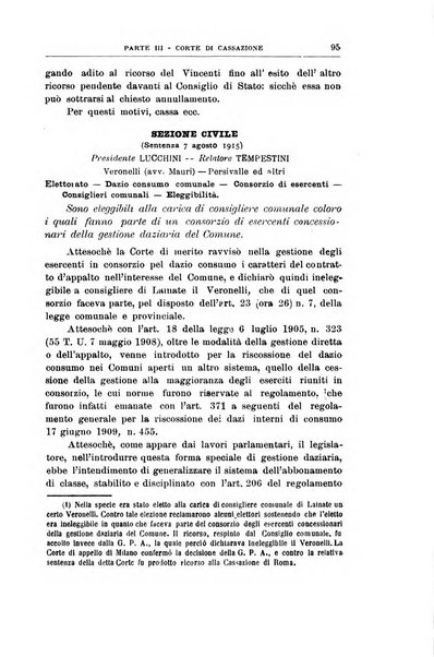 La giustizia amministrativa raccolta di decisioni e pareri del Consiglio di Stato, decisioni della Corte dei conti, sentenze della Cassazione di Roma, e decisioni delle Giunte provinciali amministrative