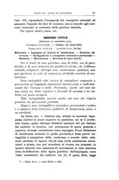 La giustizia amministrativa raccolta di decisioni e pareri del Consiglio di Stato, decisioni della Corte dei conti, sentenze della Cassazione di Roma, e decisioni delle Giunte provinciali amministrative