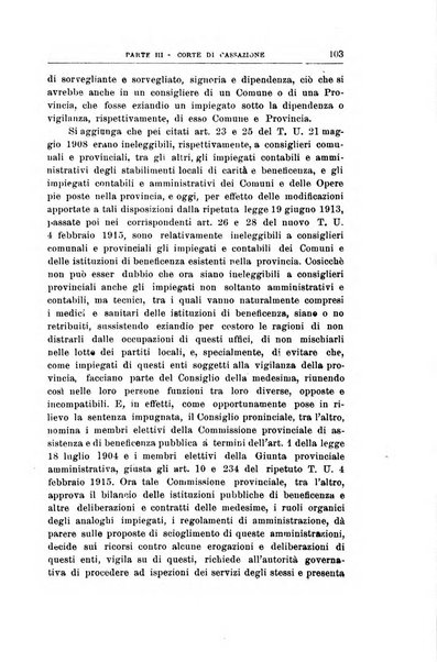 La giustizia amministrativa raccolta di decisioni e pareri del Consiglio di Stato, decisioni della Corte dei conti, sentenze della Cassazione di Roma, e decisioni delle Giunte provinciali amministrative