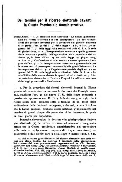 La giustizia amministrativa raccolta di decisioni e pareri del Consiglio di Stato, decisioni della Corte dei conti, sentenze della Cassazione di Roma, e decisioni delle Giunte provinciali amministrative