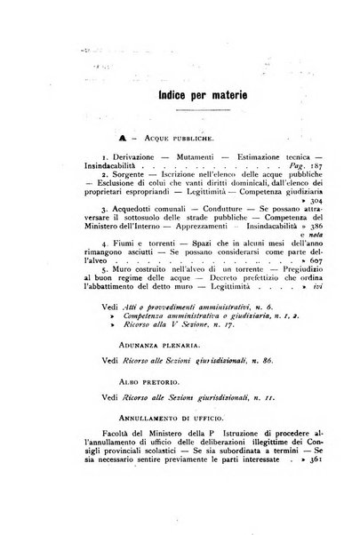 La giustizia amministrativa raccolta di decisioni e pareri del Consiglio di Stato, decisioni della Corte dei conti, sentenze della Cassazione di Roma, e decisioni delle Giunte provinciali amministrative