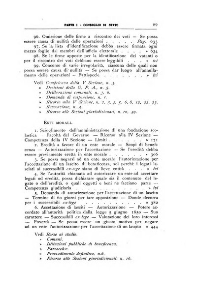 La giustizia amministrativa raccolta di decisioni e pareri del Consiglio di Stato, decisioni della Corte dei conti, sentenze della Cassazione di Roma, e decisioni delle Giunte provinciali amministrative