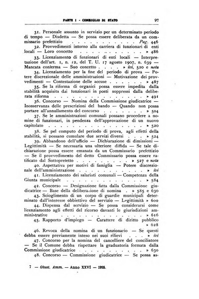 La giustizia amministrativa raccolta di decisioni e pareri del Consiglio di Stato, decisioni della Corte dei conti, sentenze della Cassazione di Roma, e decisioni delle Giunte provinciali amministrative