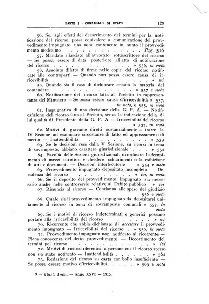 La giustizia amministrativa raccolta di decisioni e pareri del Consiglio di Stato, decisioni della Corte dei conti, sentenze della Cassazione di Roma, e decisioni delle Giunte provinciali amministrative