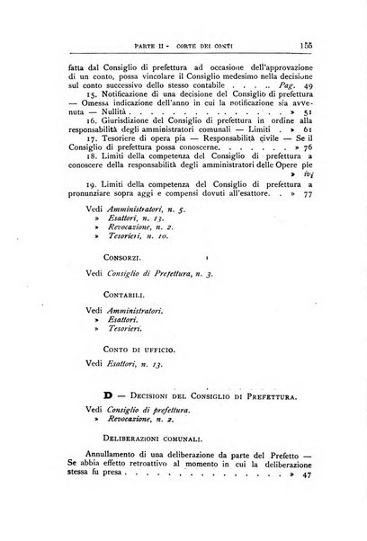 La giustizia amministrativa raccolta di decisioni e pareri del Consiglio di Stato, decisioni della Corte dei conti, sentenze della Cassazione di Roma, e decisioni delle Giunte provinciali amministrative