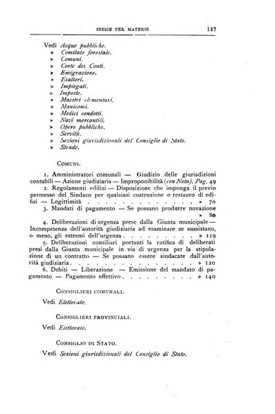 La giustizia amministrativa raccolta di decisioni e pareri del Consiglio di Stato, decisioni della Corte dei conti, sentenze della Cassazione di Roma, e decisioni delle Giunte provinciali amministrative