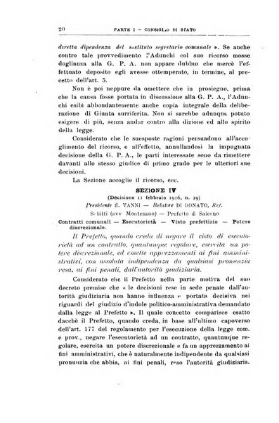 La giustizia amministrativa raccolta di decisioni e pareri del Consiglio di Stato, decisioni della Corte dei conti, sentenze della Cassazione di Roma, e decisioni delle Giunte provinciali amministrative