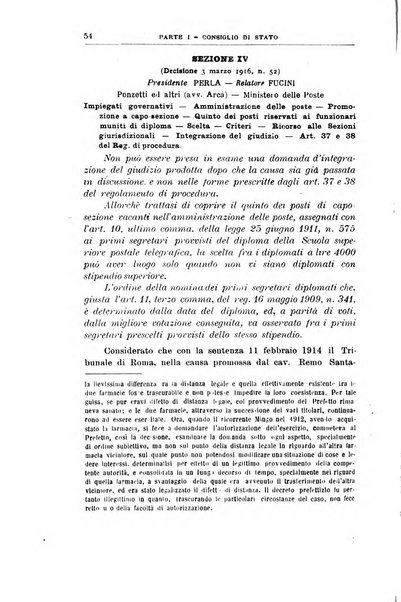 La giustizia amministrativa raccolta di decisioni e pareri del Consiglio di Stato, decisioni della Corte dei conti, sentenze della Cassazione di Roma, e decisioni delle Giunte provinciali amministrative