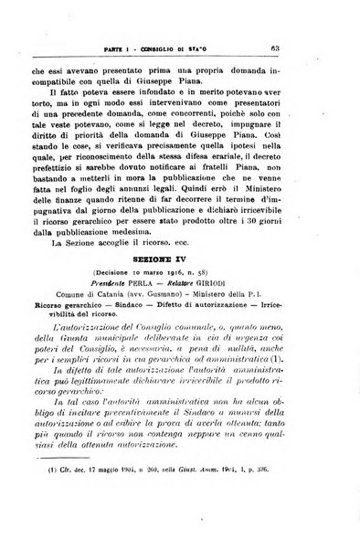 La giustizia amministrativa raccolta di decisioni e pareri del Consiglio di Stato, decisioni della Corte dei conti, sentenze della Cassazione di Roma, e decisioni delle Giunte provinciali amministrative