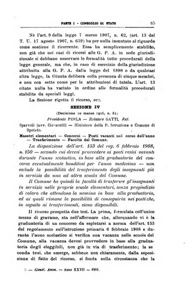 La giustizia amministrativa raccolta di decisioni e pareri del Consiglio di Stato, decisioni della Corte dei conti, sentenze della Cassazione di Roma, e decisioni delle Giunte provinciali amministrative