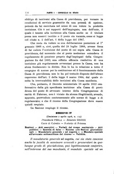 La giustizia amministrativa raccolta di decisioni e pareri del Consiglio di Stato, decisioni della Corte dei conti, sentenze della Cassazione di Roma, e decisioni delle Giunte provinciali amministrative