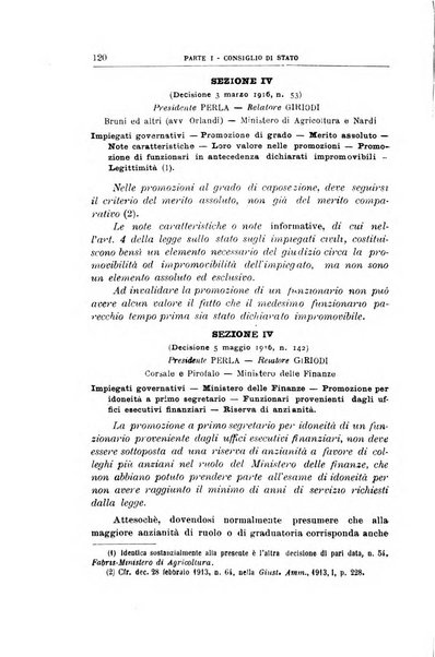 La giustizia amministrativa raccolta di decisioni e pareri del Consiglio di Stato, decisioni della Corte dei conti, sentenze della Cassazione di Roma, e decisioni delle Giunte provinciali amministrative