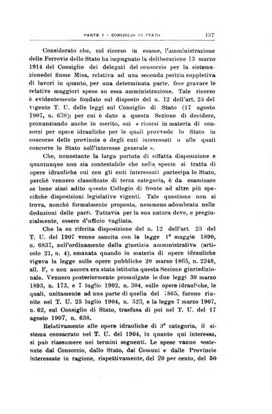 La giustizia amministrativa raccolta di decisioni e pareri del Consiglio di Stato, decisioni della Corte dei conti, sentenze della Cassazione di Roma, e decisioni delle Giunte provinciali amministrative