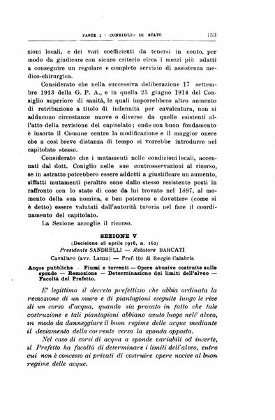 La giustizia amministrativa raccolta di decisioni e pareri del Consiglio di Stato, decisioni della Corte dei conti, sentenze della Cassazione di Roma, e decisioni delle Giunte provinciali amministrative