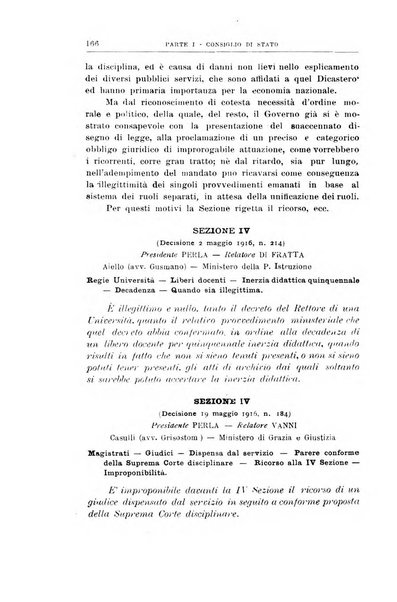 La giustizia amministrativa raccolta di decisioni e pareri del Consiglio di Stato, decisioni della Corte dei conti, sentenze della Cassazione di Roma, e decisioni delle Giunte provinciali amministrative