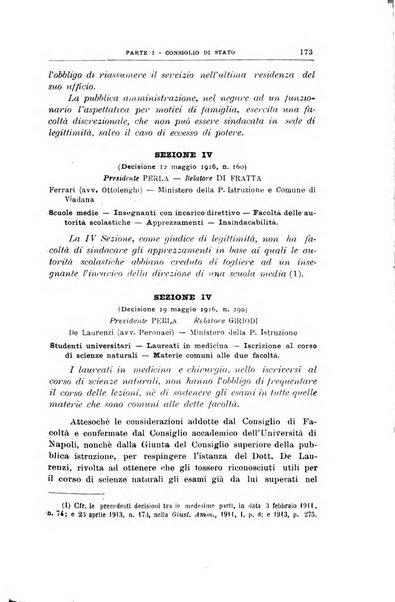 La giustizia amministrativa raccolta di decisioni e pareri del Consiglio di Stato, decisioni della Corte dei conti, sentenze della Cassazione di Roma, e decisioni delle Giunte provinciali amministrative