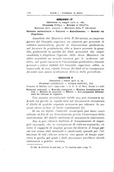 La giustizia amministrativa raccolta di decisioni e pareri del Consiglio di Stato, decisioni della Corte dei conti, sentenze della Cassazione di Roma, e decisioni delle Giunte provinciali amministrative