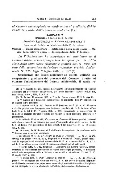 La giustizia amministrativa raccolta di decisioni e pareri del Consiglio di Stato, decisioni della Corte dei conti, sentenze della Cassazione di Roma, e decisioni delle Giunte provinciali amministrative