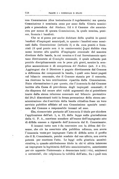 La giustizia amministrativa raccolta di decisioni e pareri del Consiglio di Stato, decisioni della Corte dei conti, sentenze della Cassazione di Roma, e decisioni delle Giunte provinciali amministrative