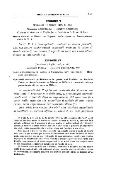 La giustizia amministrativa raccolta di decisioni e pareri del Consiglio di Stato, decisioni della Corte dei conti, sentenze della Cassazione di Roma, e decisioni delle Giunte provinciali amministrative