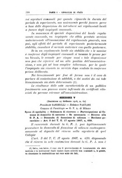 La giustizia amministrativa raccolta di decisioni e pareri del Consiglio di Stato, decisioni della Corte dei conti, sentenze della Cassazione di Roma, e decisioni delle Giunte provinciali amministrative