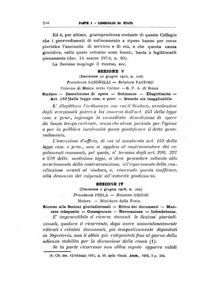 La giustizia amministrativa raccolta di decisioni e pareri del Consiglio di Stato, decisioni della Corte dei conti, sentenze della Cassazione di Roma, e decisioni delle Giunte provinciali amministrative