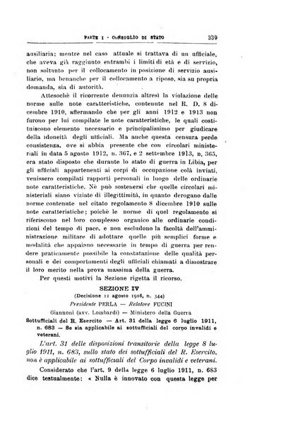 La giustizia amministrativa raccolta di decisioni e pareri del Consiglio di Stato, decisioni della Corte dei conti, sentenze della Cassazione di Roma, e decisioni delle Giunte provinciali amministrative