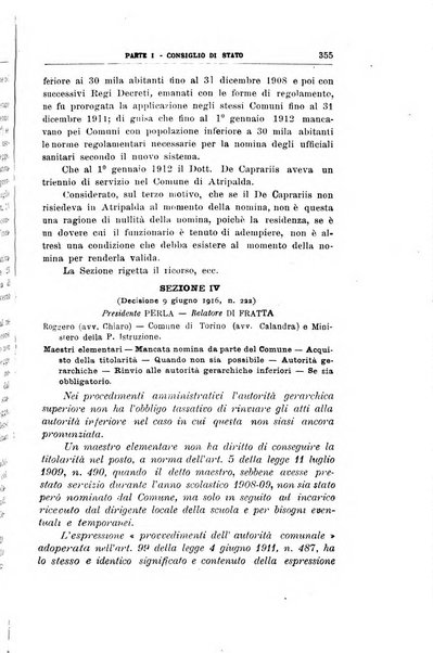 La giustizia amministrativa raccolta di decisioni e pareri del Consiglio di Stato, decisioni della Corte dei conti, sentenze della Cassazione di Roma, e decisioni delle Giunte provinciali amministrative