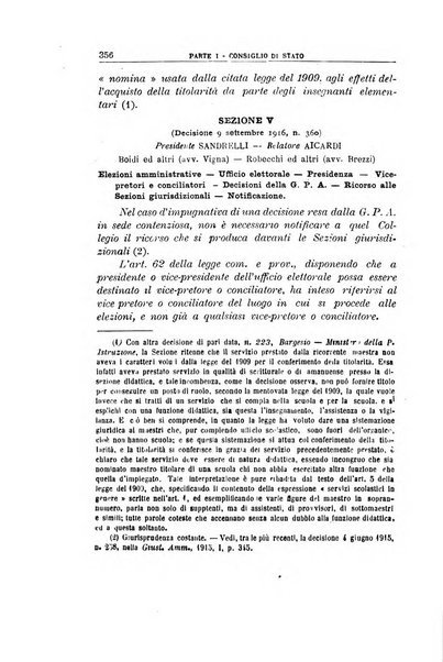 La giustizia amministrativa raccolta di decisioni e pareri del Consiglio di Stato, decisioni della Corte dei conti, sentenze della Cassazione di Roma, e decisioni delle Giunte provinciali amministrative