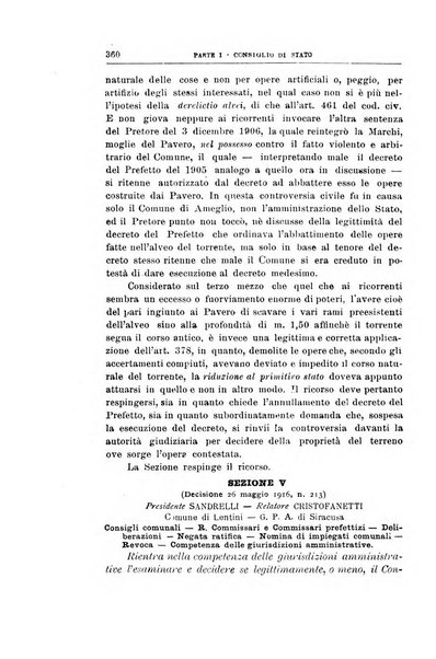 La giustizia amministrativa raccolta di decisioni e pareri del Consiglio di Stato, decisioni della Corte dei conti, sentenze della Cassazione di Roma, e decisioni delle Giunte provinciali amministrative