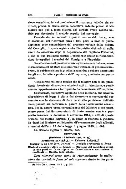 La giustizia amministrativa raccolta di decisioni e pareri del Consiglio di Stato, decisioni della Corte dei conti, sentenze della Cassazione di Roma, e decisioni delle Giunte provinciali amministrative