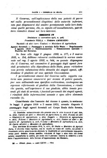 La giustizia amministrativa raccolta di decisioni e pareri del Consiglio di Stato, decisioni della Corte dei conti, sentenze della Cassazione di Roma, e decisioni delle Giunte provinciali amministrative