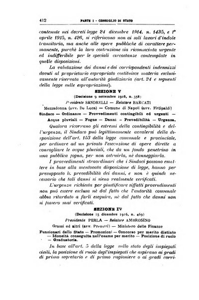 La giustizia amministrativa raccolta di decisioni e pareri del Consiglio di Stato, decisioni della Corte dei conti, sentenze della Cassazione di Roma, e decisioni delle Giunte provinciali amministrative