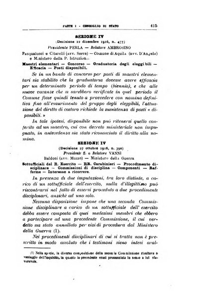 La giustizia amministrativa raccolta di decisioni e pareri del Consiglio di Stato, decisioni della Corte dei conti, sentenze della Cassazione di Roma, e decisioni delle Giunte provinciali amministrative