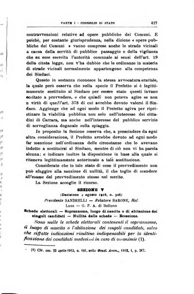 La giustizia amministrativa raccolta di decisioni e pareri del Consiglio di Stato, decisioni della Corte dei conti, sentenze della Cassazione di Roma, e decisioni delle Giunte provinciali amministrative