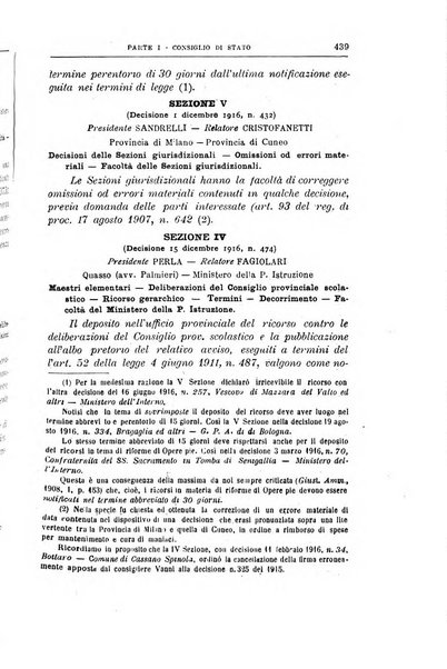 La giustizia amministrativa raccolta di decisioni e pareri del Consiglio di Stato, decisioni della Corte dei conti, sentenze della Cassazione di Roma, e decisioni delle Giunte provinciali amministrative