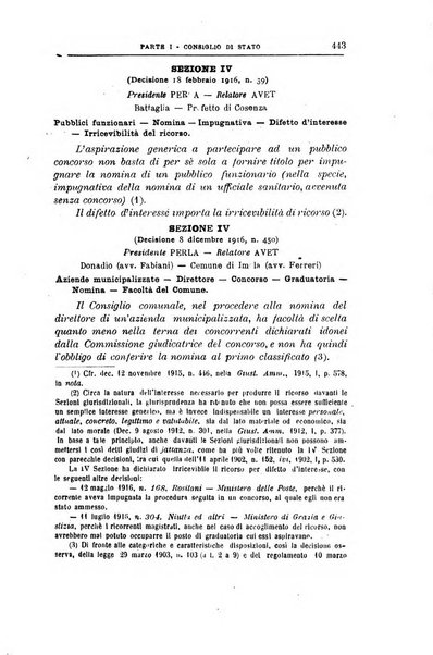 La giustizia amministrativa raccolta di decisioni e pareri del Consiglio di Stato, decisioni della Corte dei conti, sentenze della Cassazione di Roma, e decisioni delle Giunte provinciali amministrative