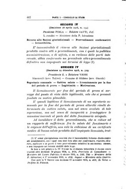 La giustizia amministrativa raccolta di decisioni e pareri del Consiglio di Stato, decisioni della Corte dei conti, sentenze della Cassazione di Roma, e decisioni delle Giunte provinciali amministrative