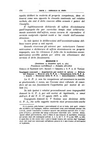 La giustizia amministrativa raccolta di decisioni e pareri del Consiglio di Stato, decisioni della Corte dei conti, sentenze della Cassazione di Roma, e decisioni delle Giunte provinciali amministrative