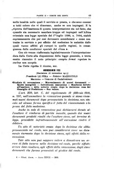 La giustizia amministrativa raccolta di decisioni e pareri del Consiglio di Stato, decisioni della Corte dei conti, sentenze della Cassazione di Roma, e decisioni delle Giunte provinciali amministrative