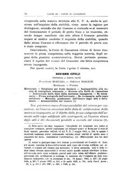 La giustizia amministrativa raccolta di decisioni e pareri del Consiglio di Stato, decisioni della Corte dei conti, sentenze della Cassazione di Roma, e decisioni delle Giunte provinciali amministrative