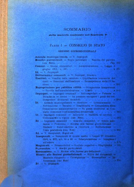 La giustizia amministrativa raccolta di decisioni e pareri del Consiglio di Stato, decisioni della Corte dei conti, sentenze della Cassazione di Roma, e decisioni delle Giunte provinciali amministrative