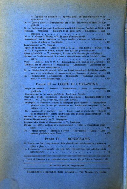 La giustizia amministrativa raccolta di decisioni e pareri del Consiglio di Stato, decisioni della Corte dei conti, sentenze della Cassazione di Roma, e decisioni delle Giunte provinciali amministrative