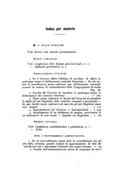 La giustizia amministrativa raccolta di decisioni e pareri del Consiglio di Stato, decisioni della Corte dei conti, sentenze della Cassazione di Roma, e decisioni delle Giunte provinciali amministrative