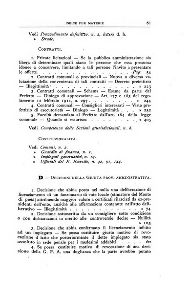 La giustizia amministrativa raccolta di decisioni e pareri del Consiglio di Stato, decisioni della Corte dei conti, sentenze della Cassazione di Roma, e decisioni delle Giunte provinciali amministrative