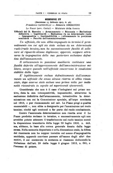 La giustizia amministrativa raccolta di decisioni e pareri del Consiglio di Stato, decisioni della Corte dei conti, sentenze della Cassazione di Roma, e decisioni delle Giunte provinciali amministrative